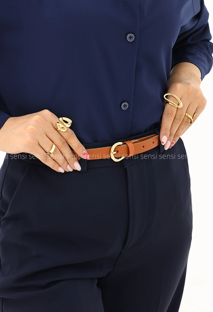 کمربند چرم باریک دو سانت کد1005427